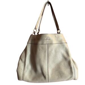 COACH LEXY BAG Ivory Pebbled Leather Crossbody Shoulder Purse F28992